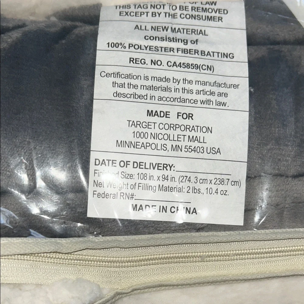 Threshold King Faux Shearling 3-Piece Comforter Set